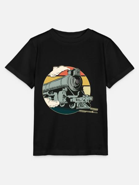 Train - T-shirt bio MINI CREATOR Stanley/Stella Enfant - noir