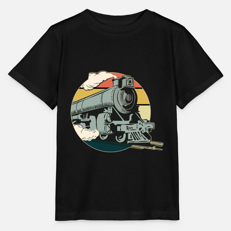 Train - T-shirt bio MINI CREATOR Stanley/Stella Enfant - noir