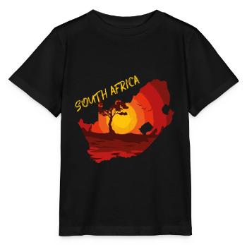 Afrique du Sud - T-shirt bio MINI CREATOR Stanley/Stella Enfant - noir - Devant - Mikhail (115cm)