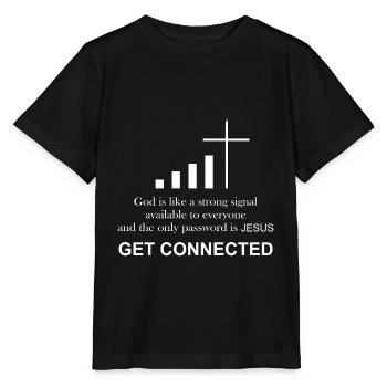 Prêtre catholique | Drôle de cadeau | - T-shirt bio MINI CREATOR Stanley/Stella Enfant - noir - Devant - Mikhail (115cm)