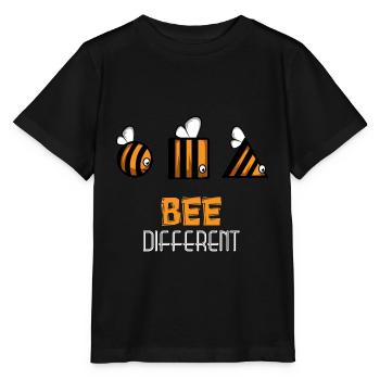 Bee Differents Différents et uniques - T-shirt bio MINI CREATOR Stanley/Stella Enfant - noir - Devant - Mikhail (115cm)