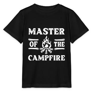 Lagerfeuer Grill Geschichten Camping Zelten - Stanley/Stella Kinder T-Shirt MINI CREATOR  - Schwarz - Vorne - Mikhail (115cm)