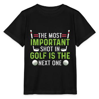 Wichtiger Schuss Sportler Gift - Stanley/Stella Kinder T-Shirt MINI CREATOR  - Schwarz - Vorne - Mikhail (115cm)