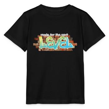 Graffiti « niveau supérieur » - T-shirt bio MINI CREATOR Stanley/Stella Enfant - noir - Devant - Mikhail (115cm)