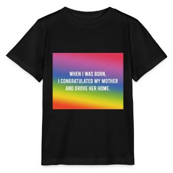 Als ich geboren wurde... - Stanley/Stella Kinder T-Shirt MINI CREATOR  - Schwarz - Vorne - Mikhail (115cm)