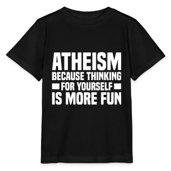 Atheismus Skeptiker Atheisten Atheist Wissenschaft - Stanley/Stella Kinder T-Shirt MINI CREATOR  - Schwarz - Vorne - Mikhail (115cm)