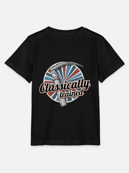 Enfermera retro de laringoscopio de formación clásica - Camiseta para niños MINI CREATOR de Stanley/Stella - negro