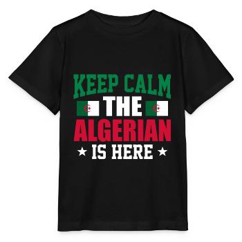 Algerien - Stanley/Stella Kinder T-Shirt MINI CREATOR  - Schwarz - Vorne - Mikhail (115cm)