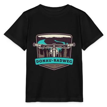 Donau-Radweg - Passau - Wien - Stanley/Stella Kinder T-Shirt MINI CREATOR  - Schwarz - Vorne - Mikhail (115cm)