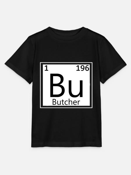 Metzger Periodensystem Fleisch Fleischer - Stanley/Stella Kinder T-Shirt MINI CREATOR - Schwarz
