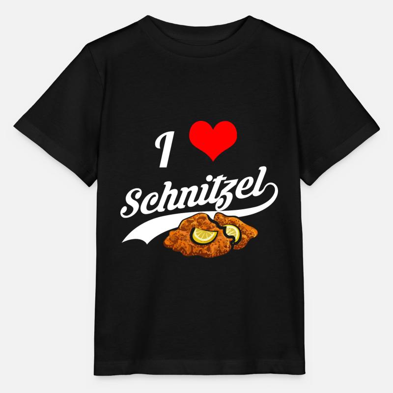 I Love Schnitzel Schnitzelfreunde - Stanley/Stella Kinder T-Shirt MINI CREATOR - Schwarz