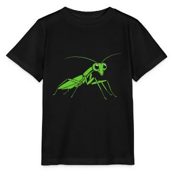 Mante religieuse - T-shirt bio MINI CREATOR Stanley/Stella Enfant - noir - Devant - Mikhail (115cm)