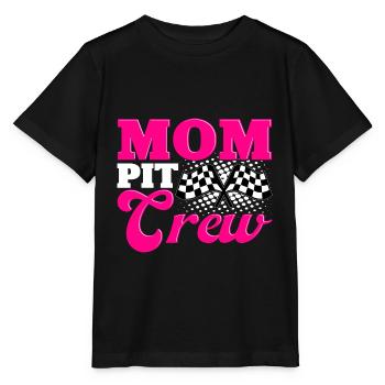 Mom Pit Crew Car Racing Motor Sports - Stanley/Stella MINI CREATOR Kids’ T-Shirt - black - Front - Mikhail (115cm)