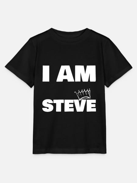 König Steve Name - Stanley/Stella Kinder T-Shirt MINI CREATOR - Schwarz