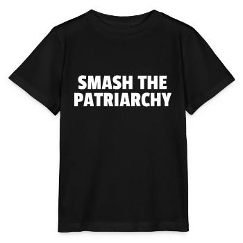 Smash The Patriarchy - Féministe - T-shirt bio MINI CREATOR Stanley/Stella Enfant - noir - Devant - Mikhail (115cm)