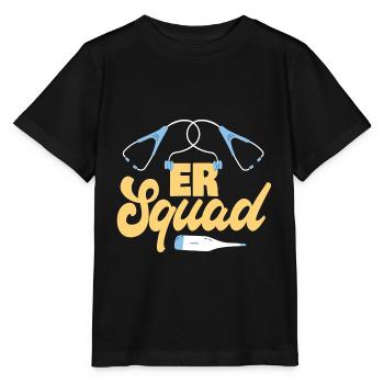 Escouade des urgences Drôle d’infirmière de salle d’urgence Infirmière d’urgence - T-shirt bio MINI CREATOR Stanley/Stella Enfant - noir - Devant - Mikhail (115cm)