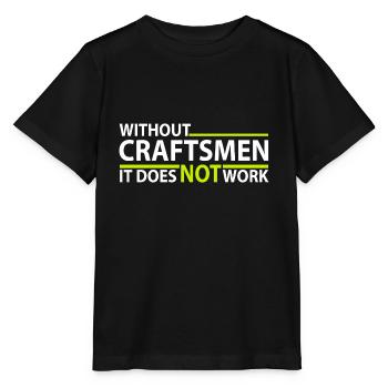 without Craftman - without craftsman - Stanley/Stella MINI CREATOR Kids’ T-Shirt - black - Front - Mikhail (115cm)