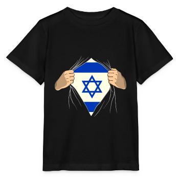 Israel - Stanley/Stella Kinder T-Shirt MINI CREATOR  - Schwarz - Vorne - Mikhail (115cm)