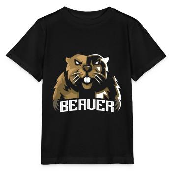 Biber - Stanley/Stella Kinder T-Shirt MINI CREATOR  - Schwarz - Vorne - Mikhail (115cm)