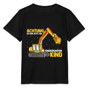 Kindergartenkind 2021 Kita Bagger Kindergarten Jun - Stanley/Stella Kinder T-Shirt MINI CREATOR  - Schwarz - Vorne - Mikhail (115cm)