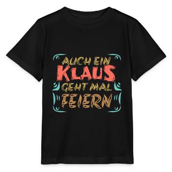 Feiern mit Klaus - Stanley/Stella Kinder T-Shirt MINI CREATOR  - Schwarz - Vorne - Mikhail (115cm)