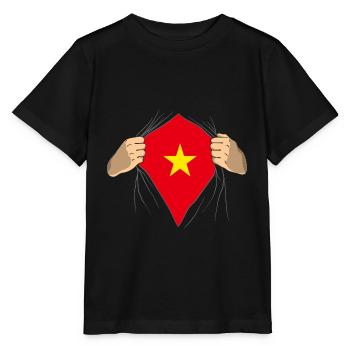 Vietnam - Stanley/Stella Kinder T-Shirt MINI CREATOR  - Schwarz - Vorne - Mikhail (115cm)