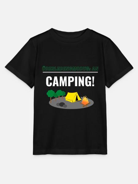 Überleben: AN - Camping! - Stanley/Stella Kinder T-Shirt MINI CREATOR - Schwarz