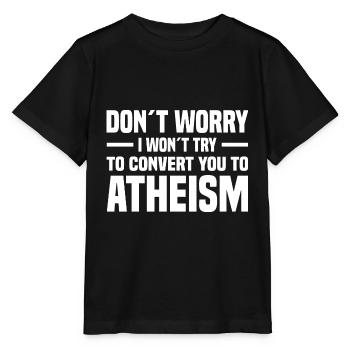 Atheismus Skeptiker Atheisten Atheist Wissenschaft - Stanley/Stella Kinder T-Shirt MINI CREATOR  - Schwarz - Vorne - Mikhail (115cm)