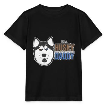 Husky - Stanley/Stella Kinder T-Shirt MINI CREATOR  - Schwarz - Vorne - Mikhail (115cm)