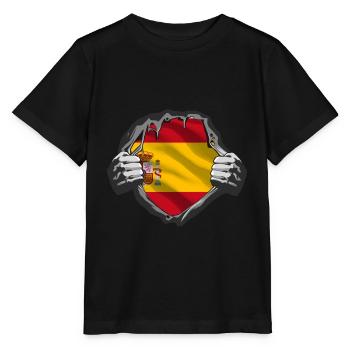 Proud spanish roots - Stanley/Stella Kinder T-Shirt MINI CREATOR  - Schwarz - Vorne - Mikhail (115cm)