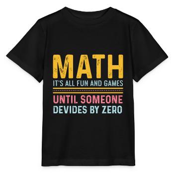 Shares around zero Funny Student Gift - Stanley/Stella MINI CREATOR Kids’ T-Shirt - black - Front - Mikhail (115cm)