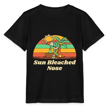 Soleil Nez blanchi Été Bain de soleil Tropical - T-shirt bio MINI CREATOR Stanley/Stella Enfant - noir - Devant - Mikhail (115cm)