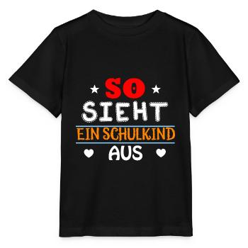 Einschulung Schulanfang Kindergarten Schulstart - Stanley/Stella Kinder T-Shirt MINI CREATOR  - Schwarz - Vorne - Mikhail (115cm)