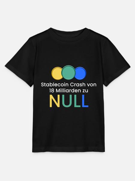 Stablecoin Crash zu NULL - Stanley/Stella Kinder T-Shirt MINI CREATOR  - Schwarz