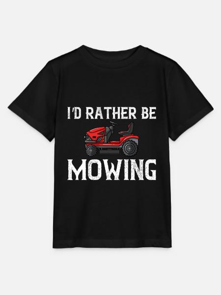 Lawn Mower Funny Lawn Mowing Tractor - Stanley/Stella MINI CREATOR Kids’ T-Shirt - black