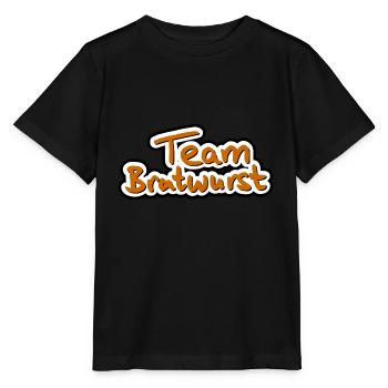Team Bratwurst - Stanley/Stella Kinder T-Shirt MINI CREATOR  - Schwarz - Vorne - Mikhail (115cm)