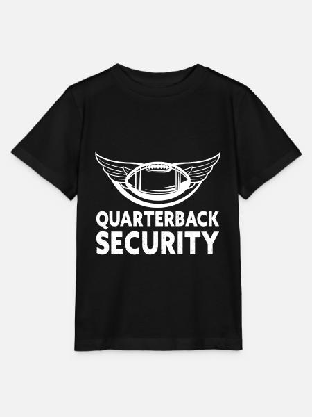 Quarterback Security Offensive Line Lineman - Stanley/Stella T-shirt MINI CREATOR til børn - sort