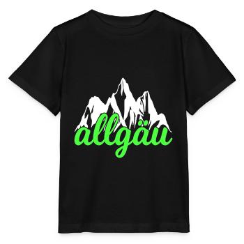 Montagnes de l’Allgäu Randonnée Escalade - T-shirt bio MINI CREATOR Stanley/Stella Enfant - noir - Devant - Mikhail (115cm)