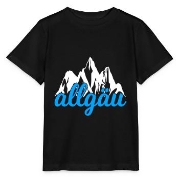Montagnes de l’Allgäu Randonnée Escalade - T-shirt bio MINI CREATOR Stanley/Stella Enfant - noir - Devant - Mikhail (115cm)