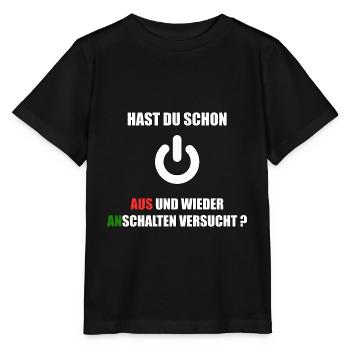 Drôle d’étudiant en informatique Coder Programmeur - T-shirt bio MINI CREATOR Stanley/Stella Enfant - noir - Devant - Mikhail (115cm)