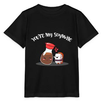 Tu es ma soymate drôle de sauce soja Sushi - T-shirt bio MINI CREATOR Stanley/Stella Enfant - noir - Devant - Mikhail (115cm)