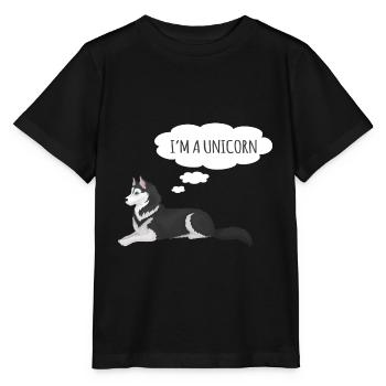 Husky - T-shirt bio MINI CREATOR Stanley/Stella Enfant - noir - Devant - Mikhail (115cm)