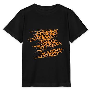 Léopard - T-shirt bio MINI CREATOR Stanley/Stella Enfant - noir - Devant - Mikhail (115cm)