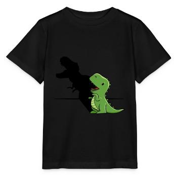 T Rex Shadow TRex With Screaming Shadow - Stanley/Stella Kinder T-Shirt MINI CREATOR  - Schwarz - Vorne - Mikhail (115cm)