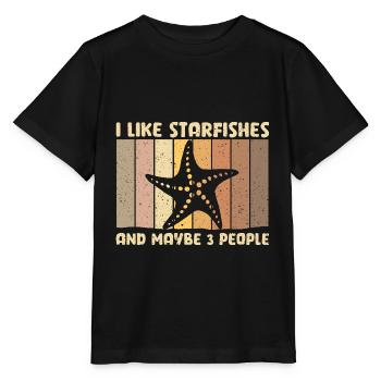 Seestern - Stanley/Stella Kinder T-Shirt MINI CREATOR  - Schwarz - Vorne - Mikhail (115cm)