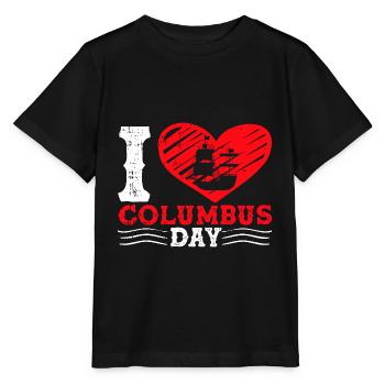 Christopher Columbus - Stanley/Stella Kinder T-Shirt MINI CREATOR  - Schwarz - Vorne - Mikhail (115cm)