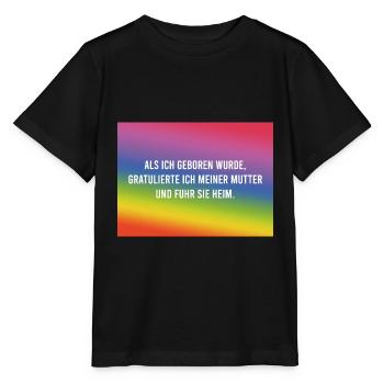 Als ich geboren wurde.. - Stanley/Stella Kinder T-Shirt MINI CREATOR  - Schwarz - Vorne - Mikhail (115cm)