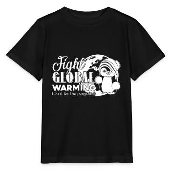 Earth Day Fight Global Warming - Stanley/Stella MINI CREATOR Kids’ T-Shirt - black - Front - Mikhail (115cm)