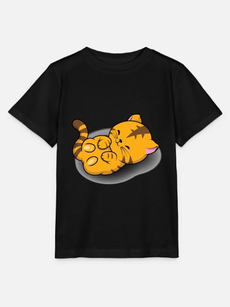 Kätzchen Niedlich - Stanley/Stella Kinder T-Shirt MINI CREATOR  - Schwarz