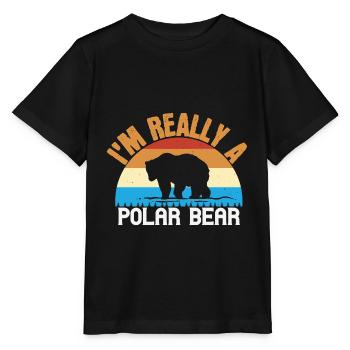Grizzly Baer Braunbaer Natur Wald Geschenk 39 - Stanley/Stella Kinder T-Shirt MINI CREATOR  - Schwarz - Vorne - Mikhail (115cm)